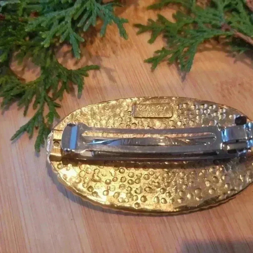 Scooter Gold Hair Clip made  in France